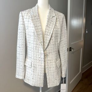 AMANDA UPRICHARD sparkle tweed jacket NEVER WORN. W/ tags